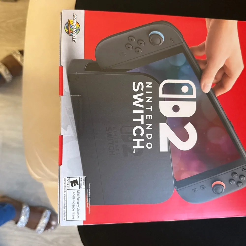 Nintendo Black and Red Hybrid Console